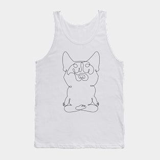 One Line Corgi Easy Pose Tank Top